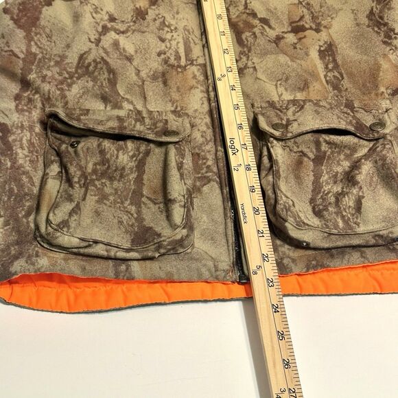 Woolrich Youth XL 18/20 Break Up Camo Hunting Blaze Orange Reversible Vest - Picture 5 of 9